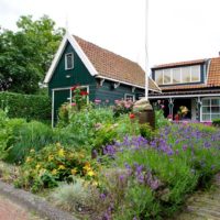Prachtig verzorgde tuin bij het hospice in Krommenie